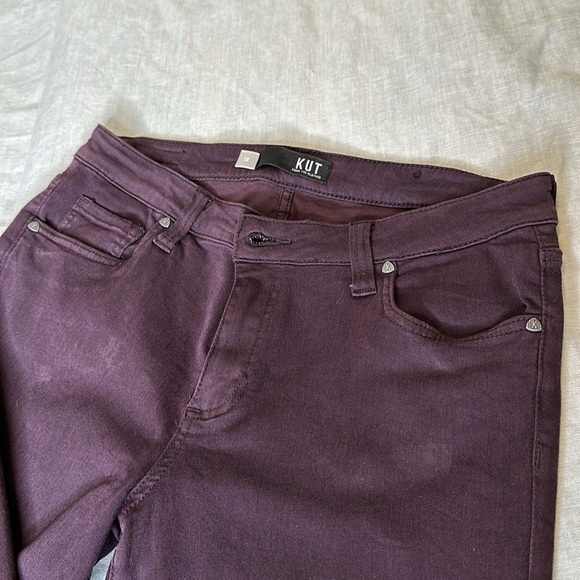 Kut raw hem plum colored jeans - Picture 5 of 10